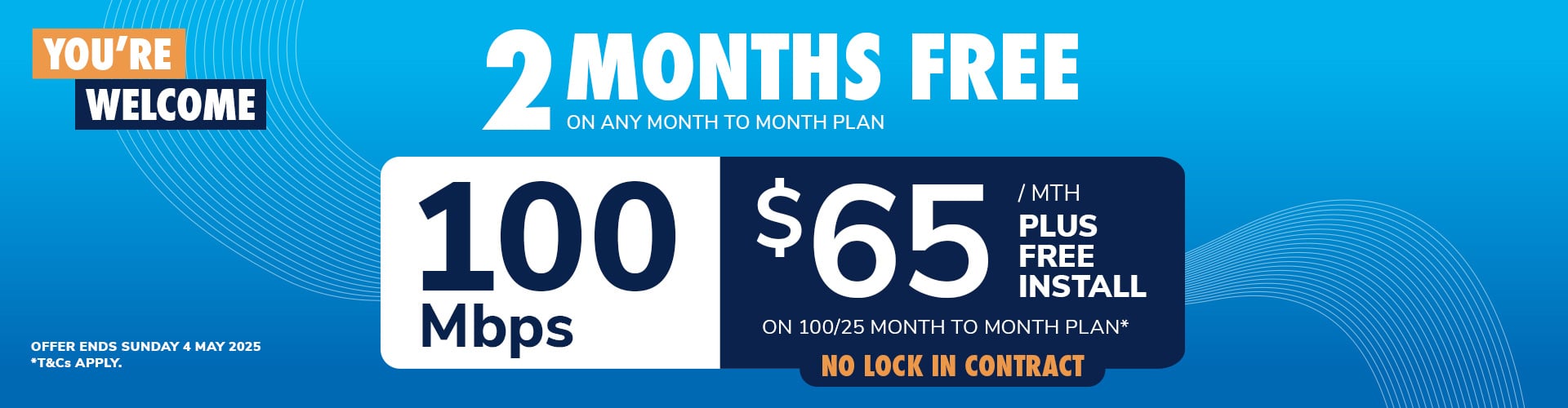 April 2 Months Free 100Mb